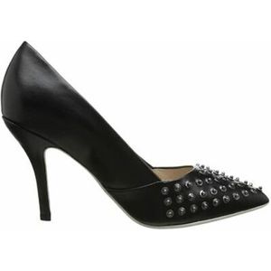 DIESEL NEW Picaresque Leather Studded Pumps Heels.  Pointed Toe Black Size 7.5.